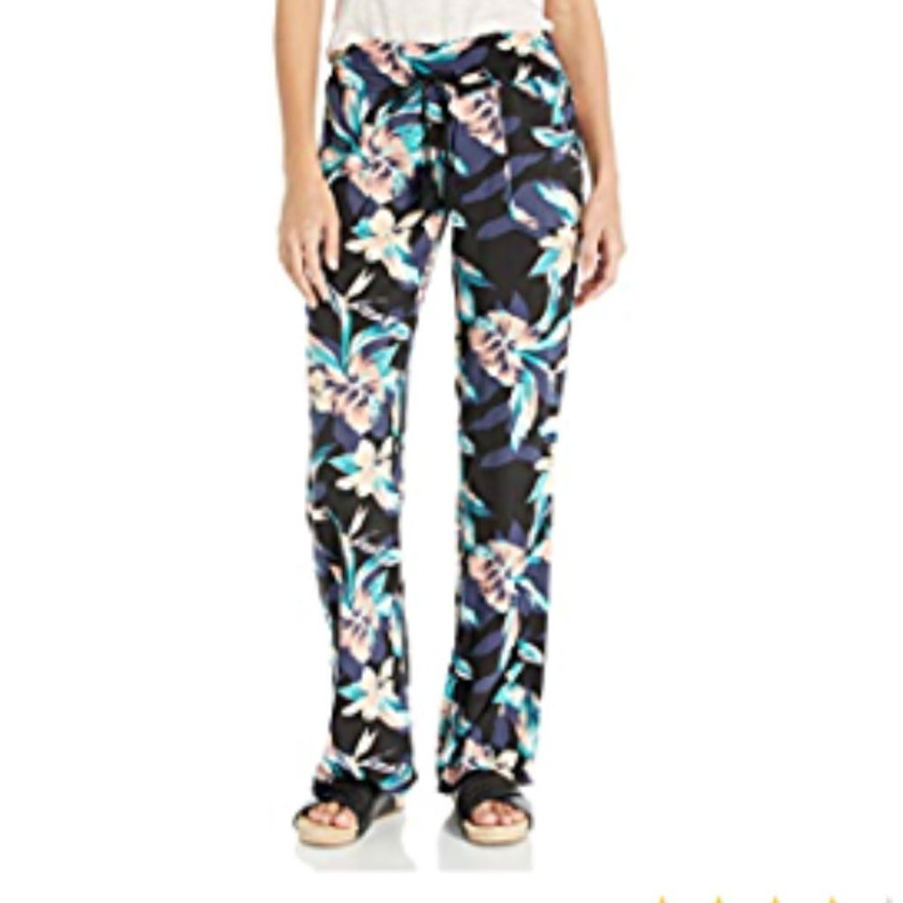 Roxy Oceanside Printed Pants Anthracite Tropical